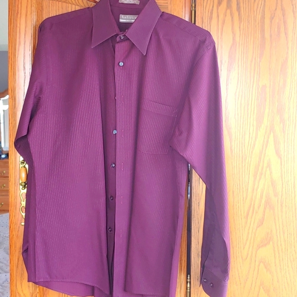 van heusen fitted satin stripe dress shirt Originals Long Sleeve Shirt Stripe Dot Print